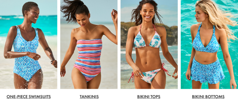 Your Summer, Your Way: One-Piece, Tankini, Bikini Tops & Bottoms
