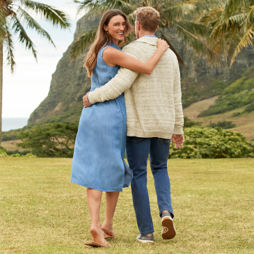 two people in denim