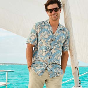 Tommy fashion bahama arden camp shirt