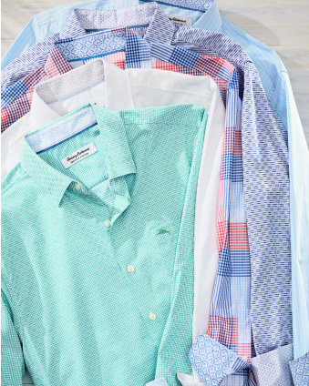 Shop Big & Tall Sarasota Stretch Long-Sleeve Shirt