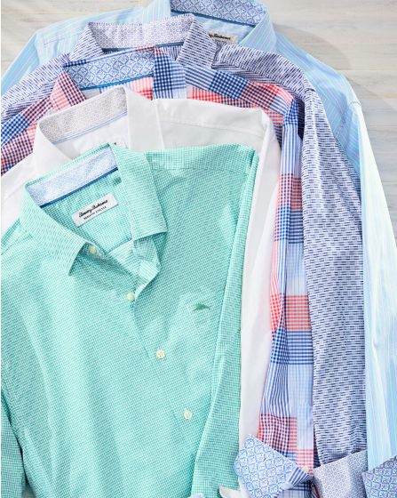 Shop Big & Tall Sarasota Stretch Long-Sleeve Shirt